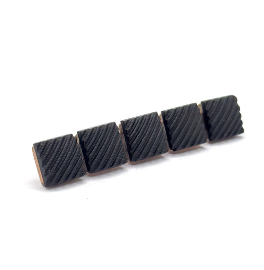 Victorian Crepe Stone Bar Brooch Mourning Jewelry