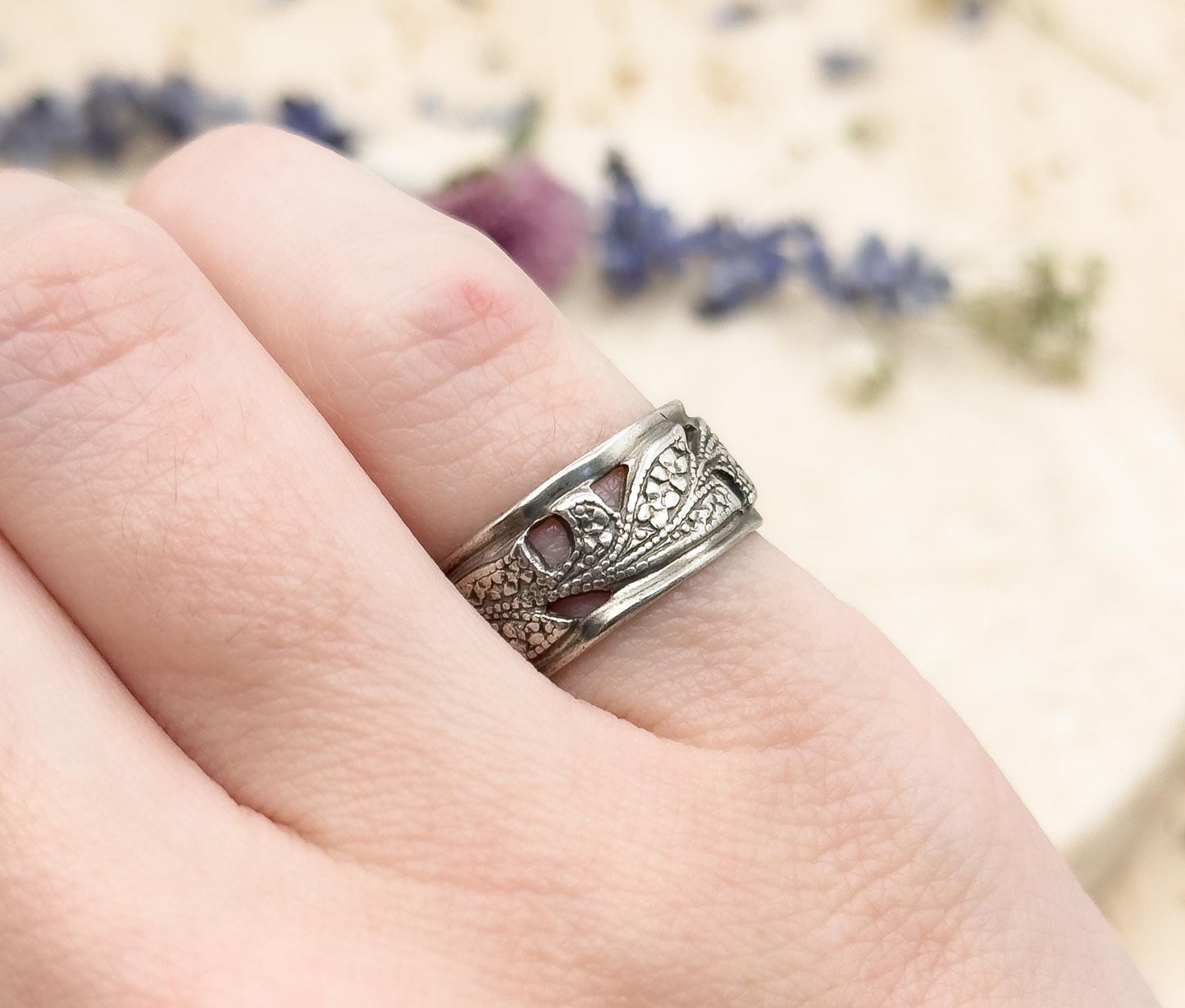 Cool Vintage Vine Ring Floral Vine Ring Sterling Silver