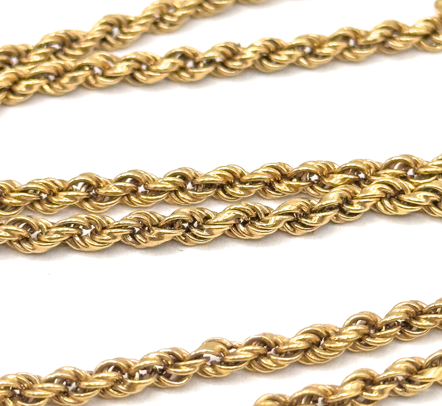 Vintage 18.25in Rope Chain in 14K Gold