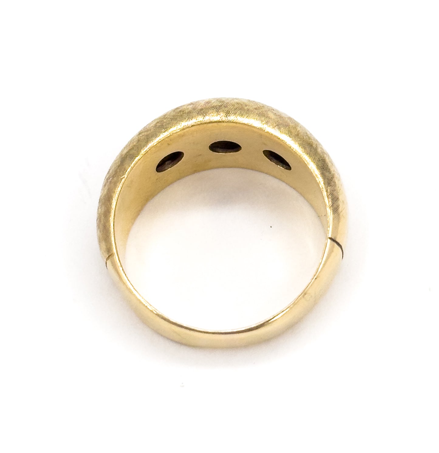 Mid-Century Emerald, Sapphire & Ruby Star Ring in 14K Yellow Gold
