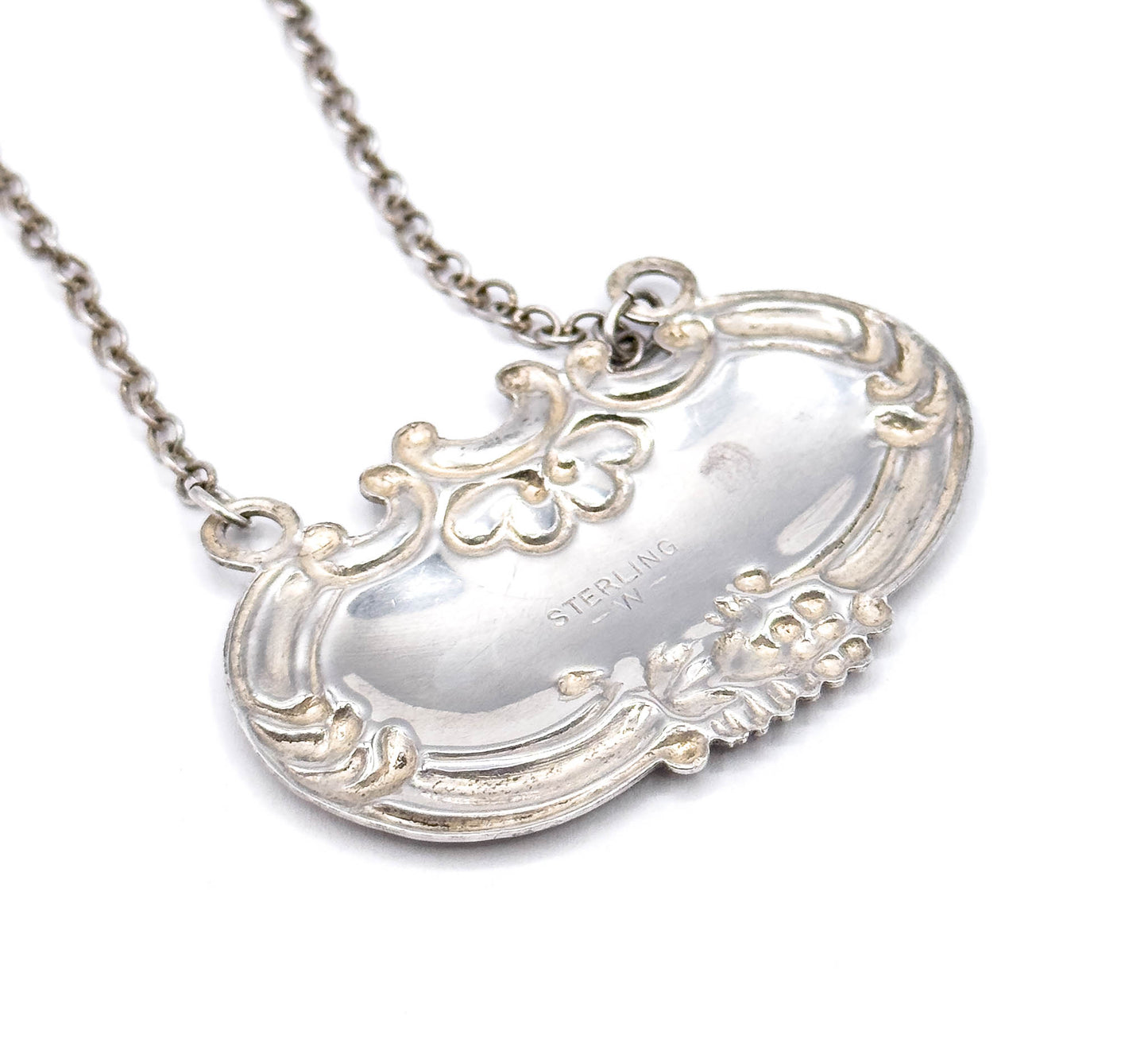 Wallace Silver Company RYE Decanter tag