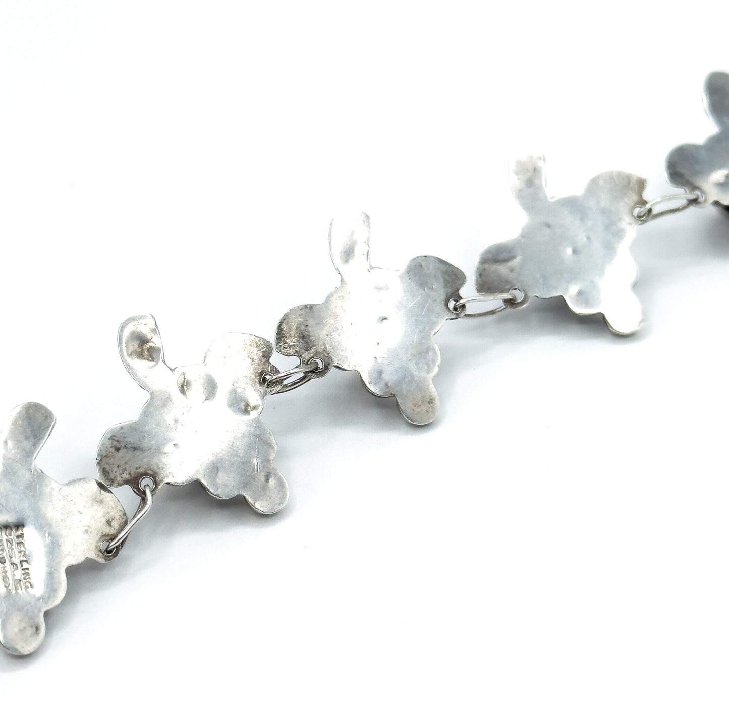 Mid-Century Grape Bracelet in Sterling Silver, Mexico