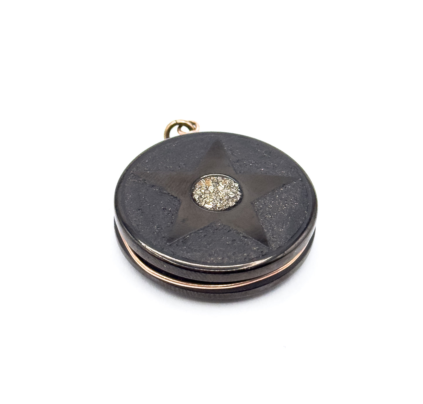Victorian Pyrite Star Pendant Fob