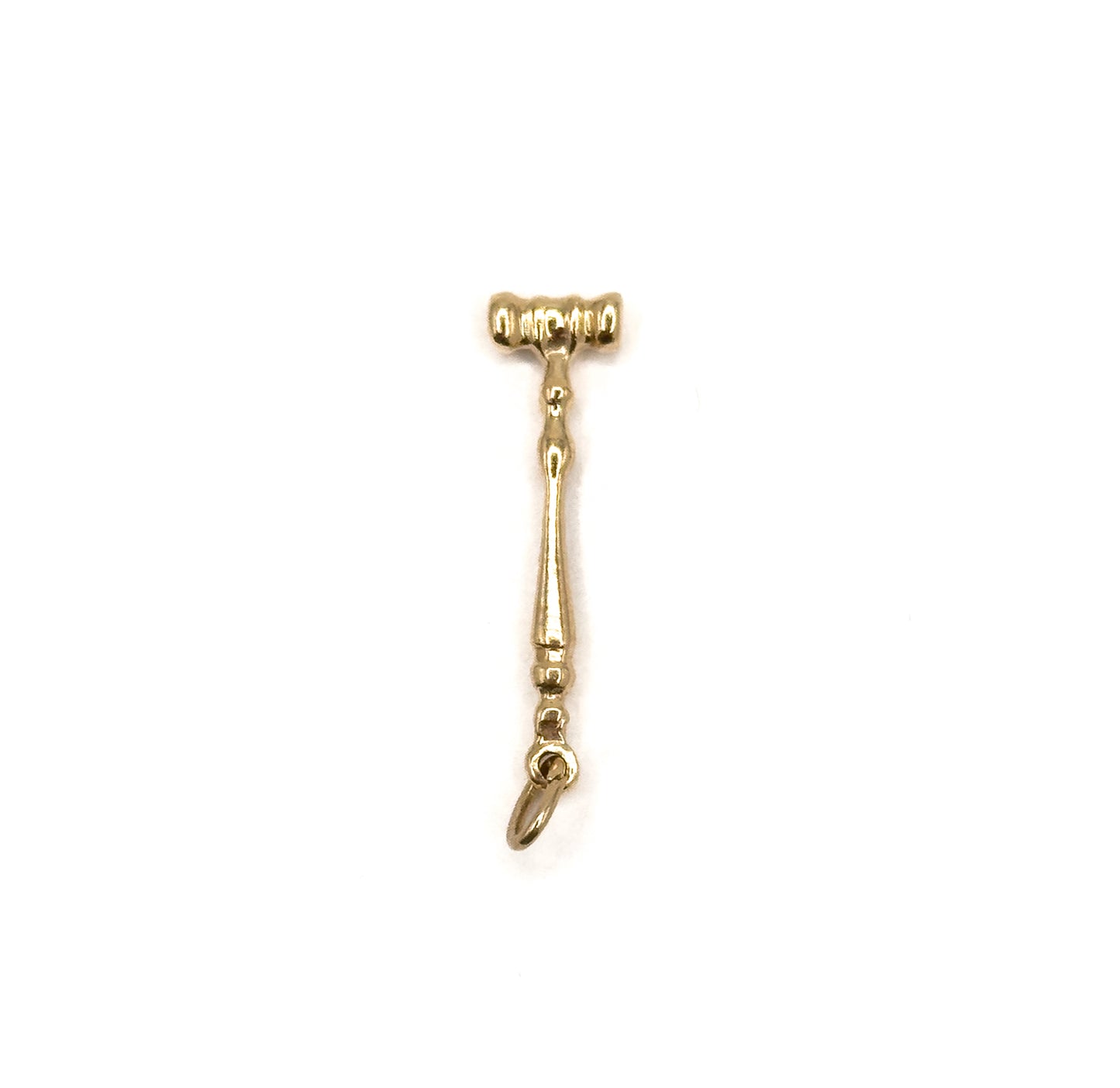 Gavel Hammer Charm in 10K Yellow Gold