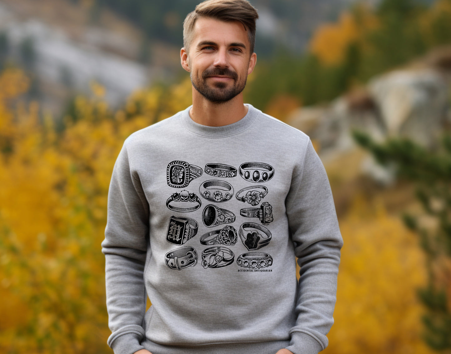 Victorian Rings Sweater Unisex image 4
