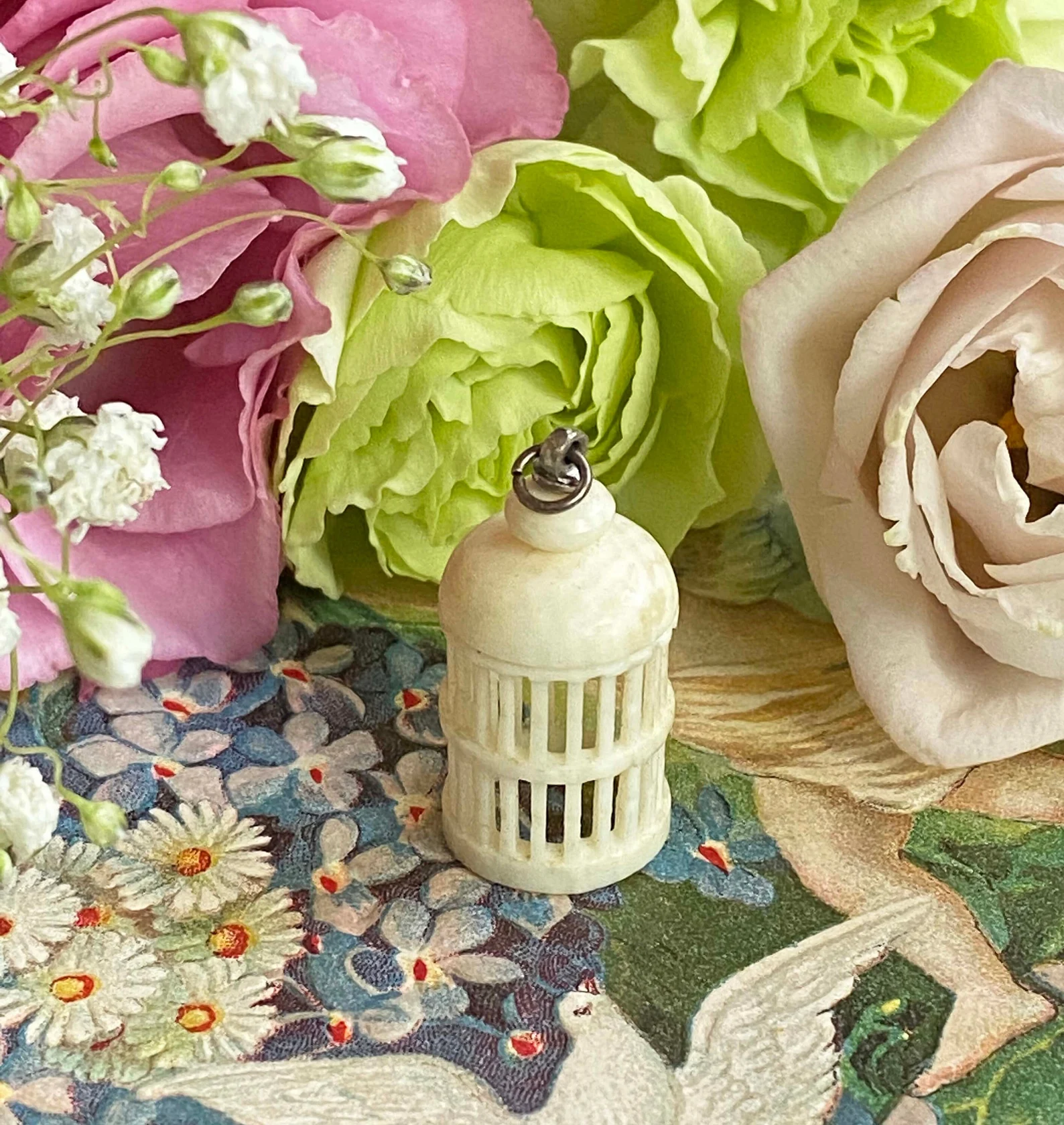Antique Birdcage charm image 3