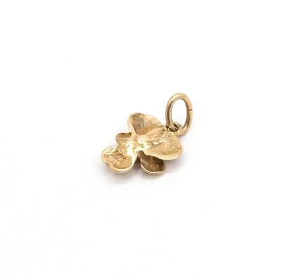 Tiny Petite Pansy Charm in 14K Gold