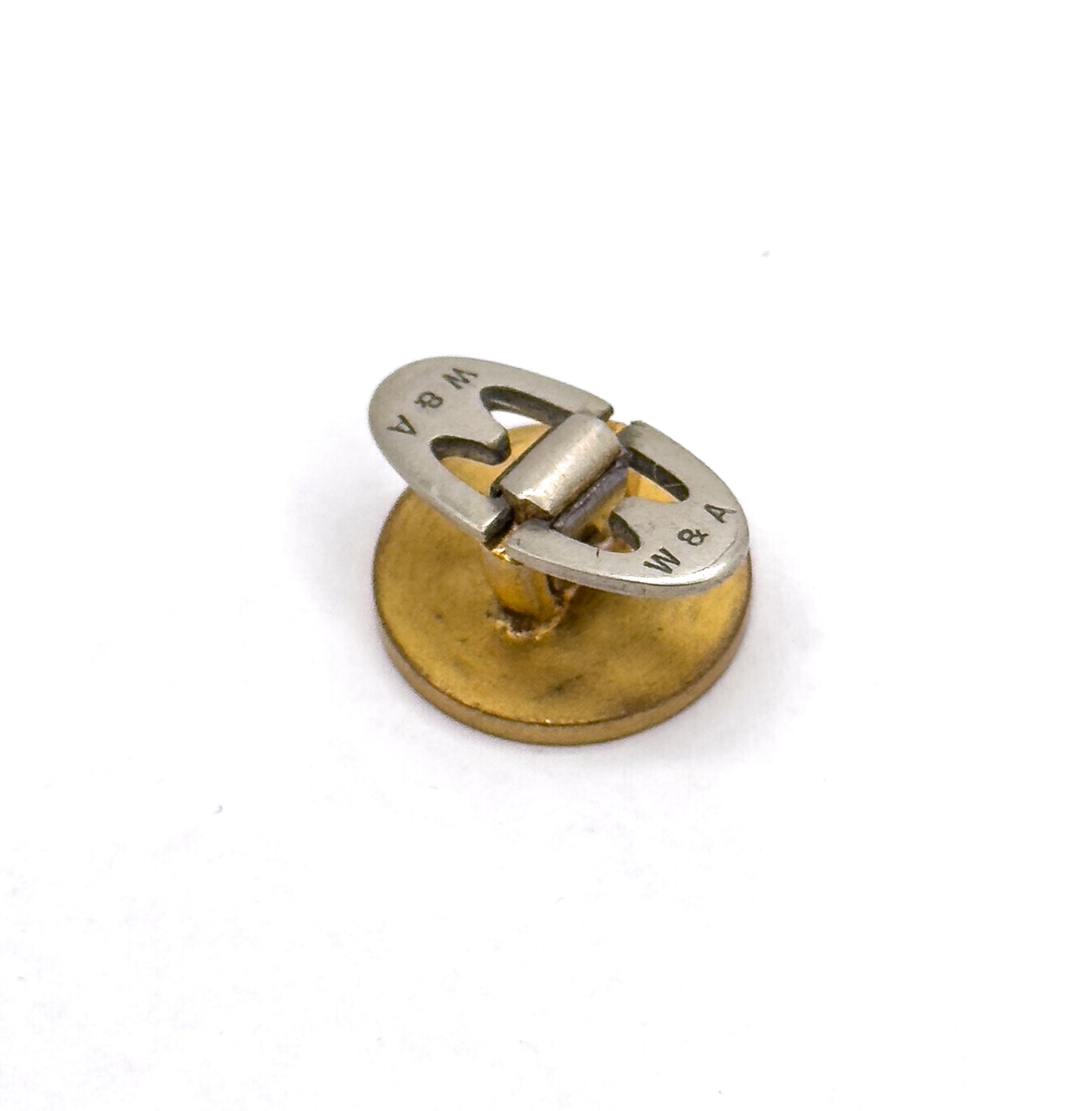 Antique Hand Painted Guilloche Moon Maiden Cufflinks