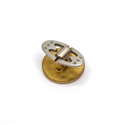 Antique Hand Painted Guilloche Moon Maiden Cufflinks