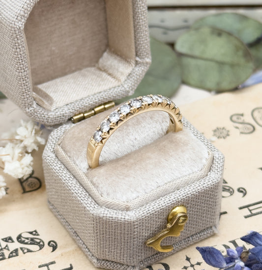 Estate Diamond Band in 14K Yellow Gold