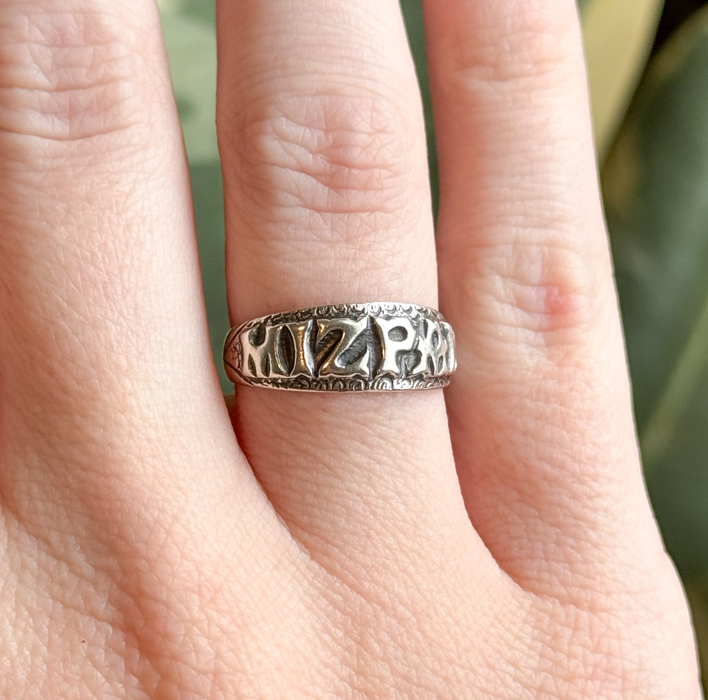 Vintage Mizpah Ring in Silver