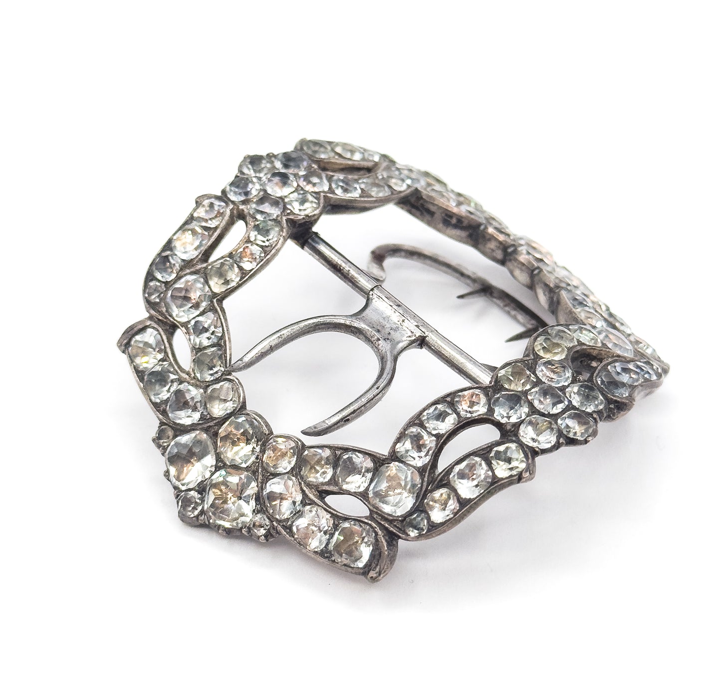 Georgian Paste Glass Buckle in Silver
