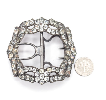 Georgian Paste Glass Buckle in Silver