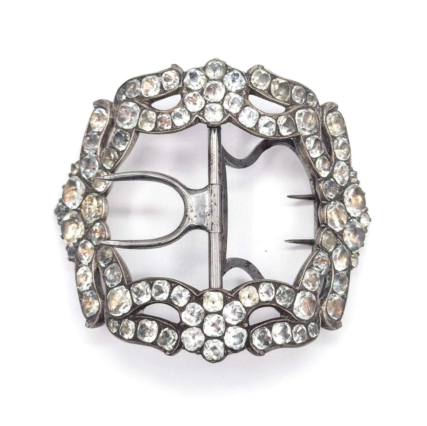 Georgian Paste Glass Buckle in Silver