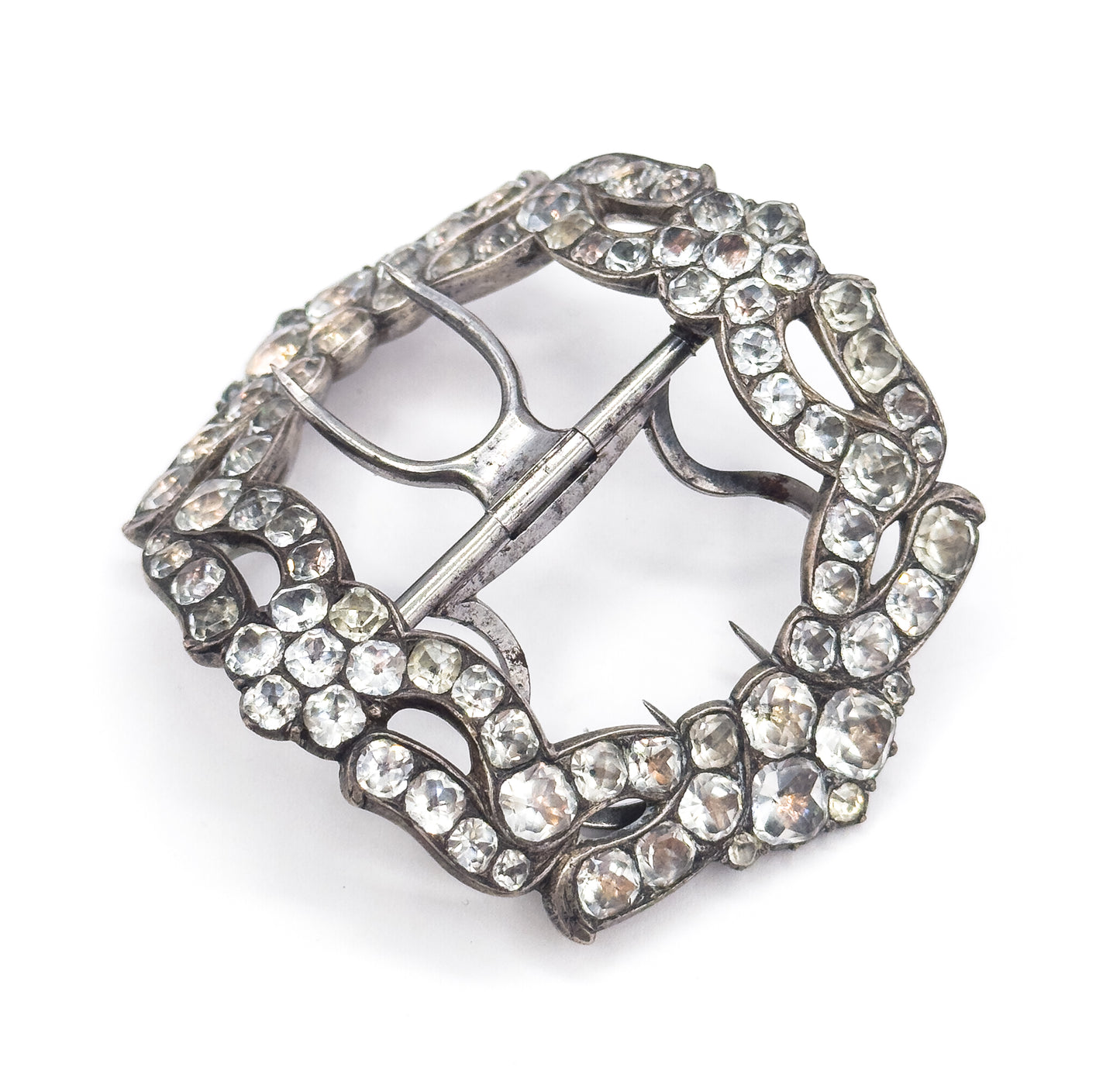 Georgian Paste Glass Buckle in Silver