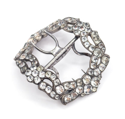 Georgian Paste Glass Buckle in Silver