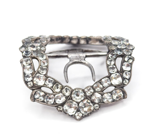 Georgian Paste Glass Buckle in Silver
