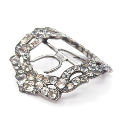 Georgian Paste Glass Buckle in Silver