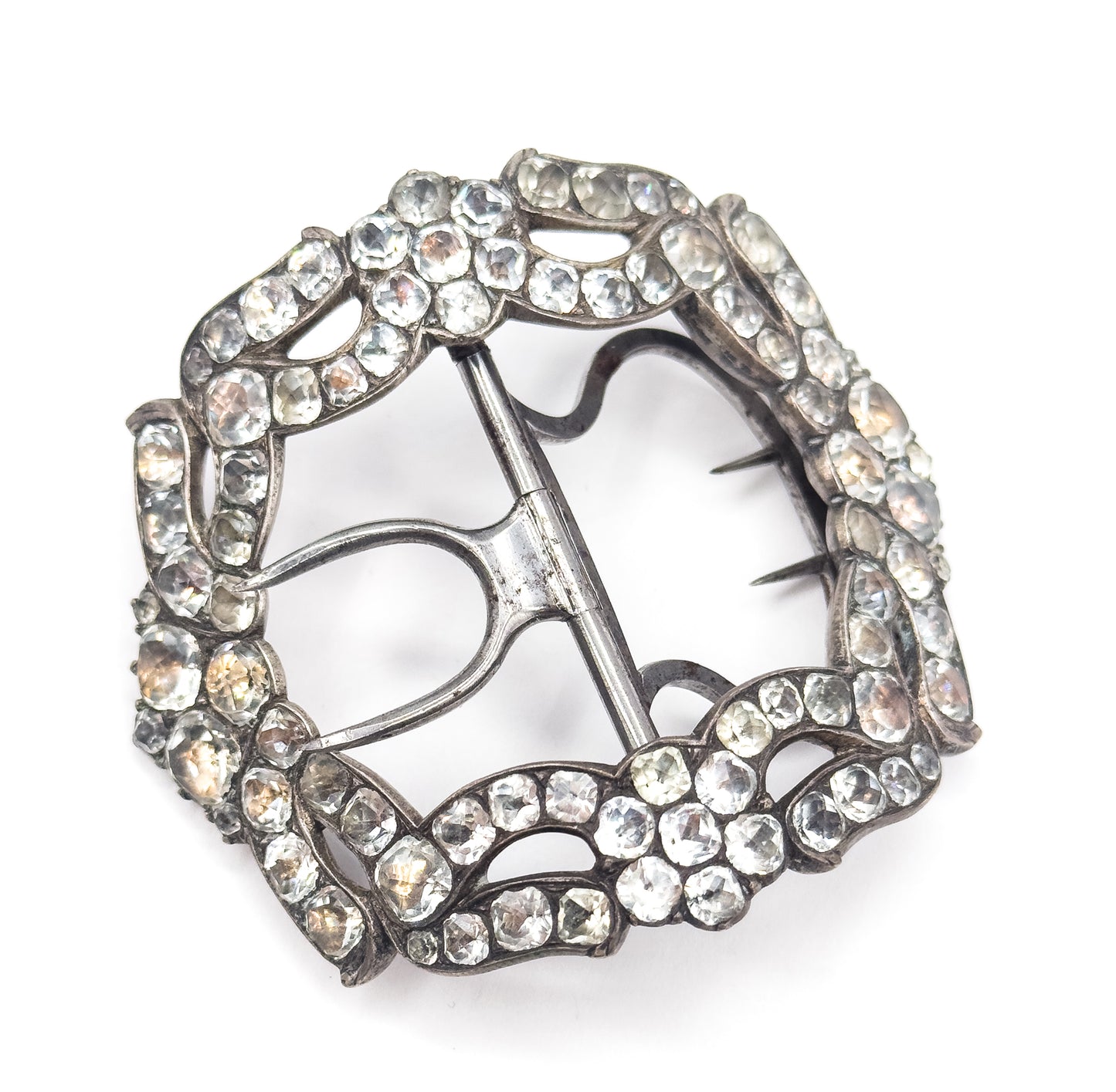 Georgian Paste Glass Buckle in Silver