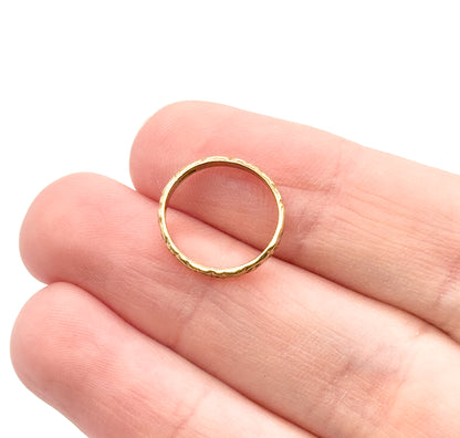 Art Nouveau Swirl Baby Ring in 12K Yellow Gold
