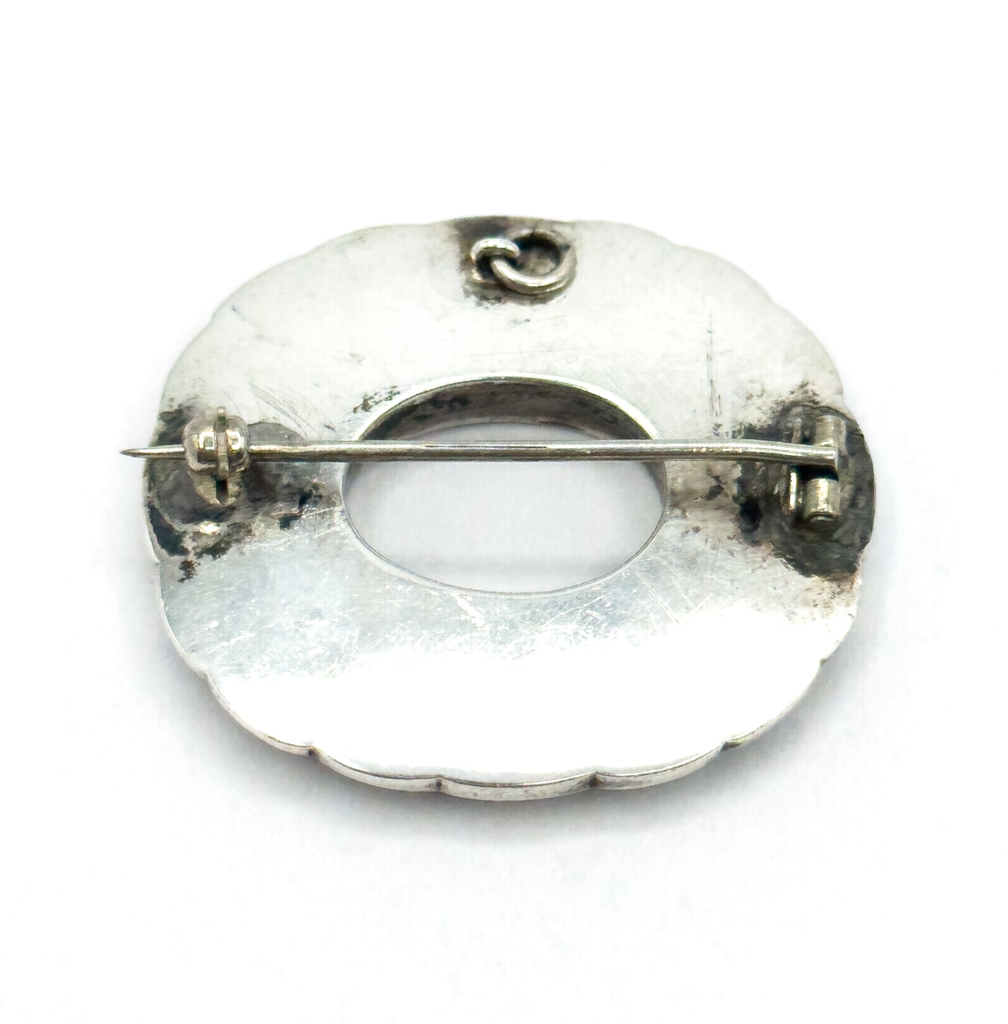 Victorian Scottish Agate Brooch in Silver
