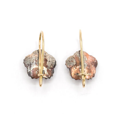 Georgian Paste Flower Conversion Earrings in Silver