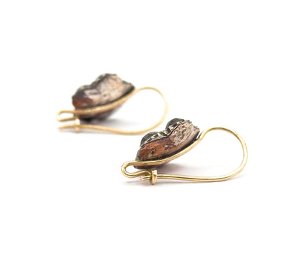 Georgian Paste Flower Conversion Earrings in Silver