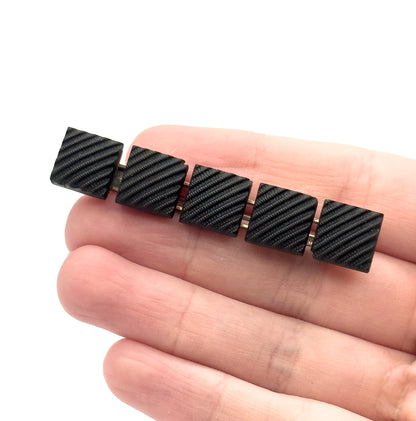 Victorian Crepe Stone Bar Brooch Mourning Jewelry