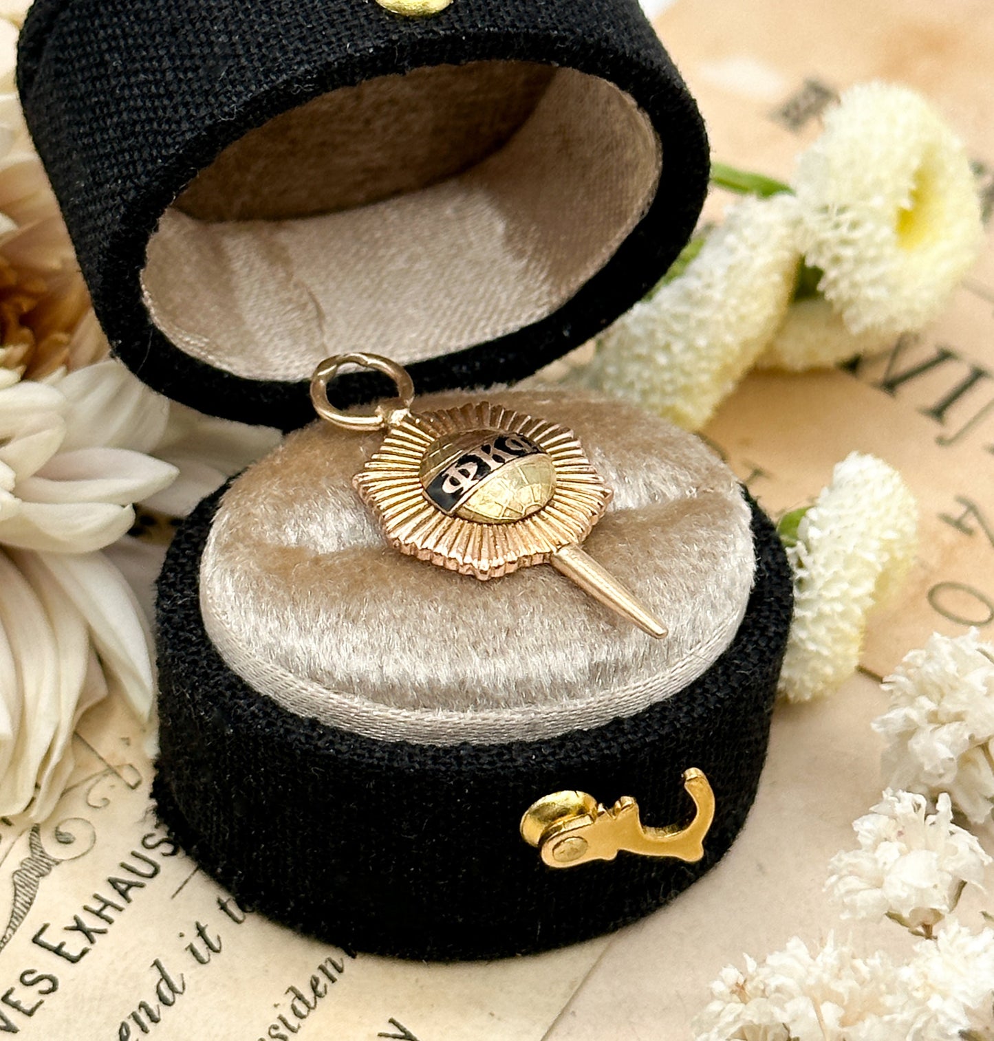 1920s Phi Kappa Phi Honor Society Antique Charm 10k gold charm Vintage Iowa State frat Charm