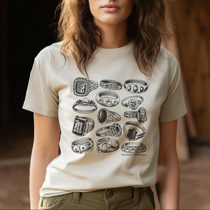 Victorian Rings Short Sleeve Tee Shirt