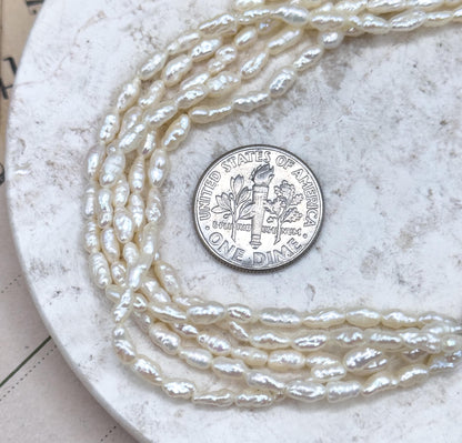 Beautiful Multi Strand Pearl Bracelet with 14K Yellow Gold Clasp Fresh Water pearl