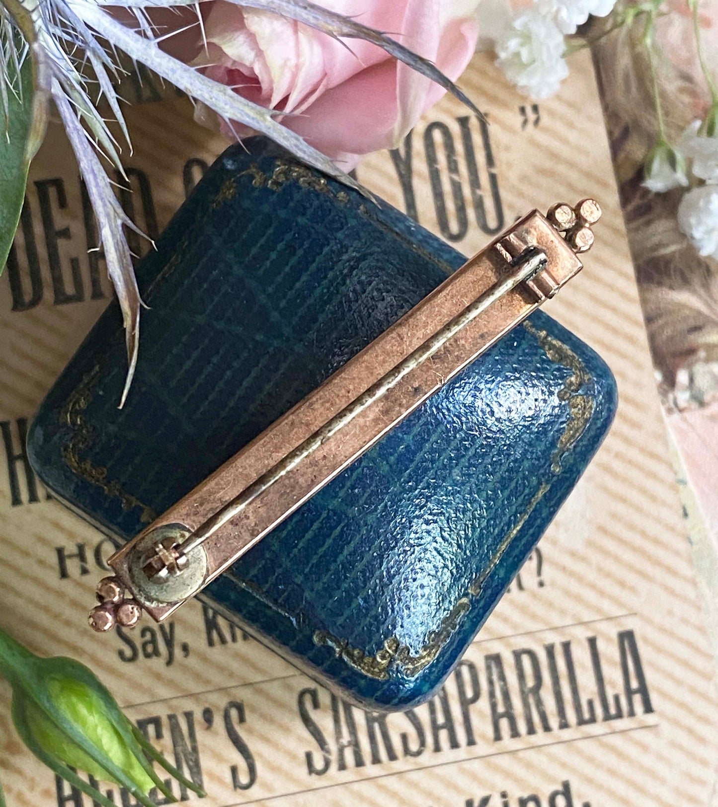 Antique Victorian Pyrite bar brooch Gold rush gold druzy brooch  marcasite c clasp brooch fichu lace pin very cool Victorian 221 Druzy