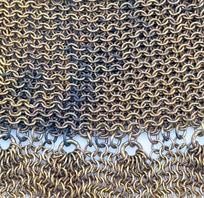 Cute Vintage Coin Purse Chainmail Purse with Ring Mesh Purse Gold Tone