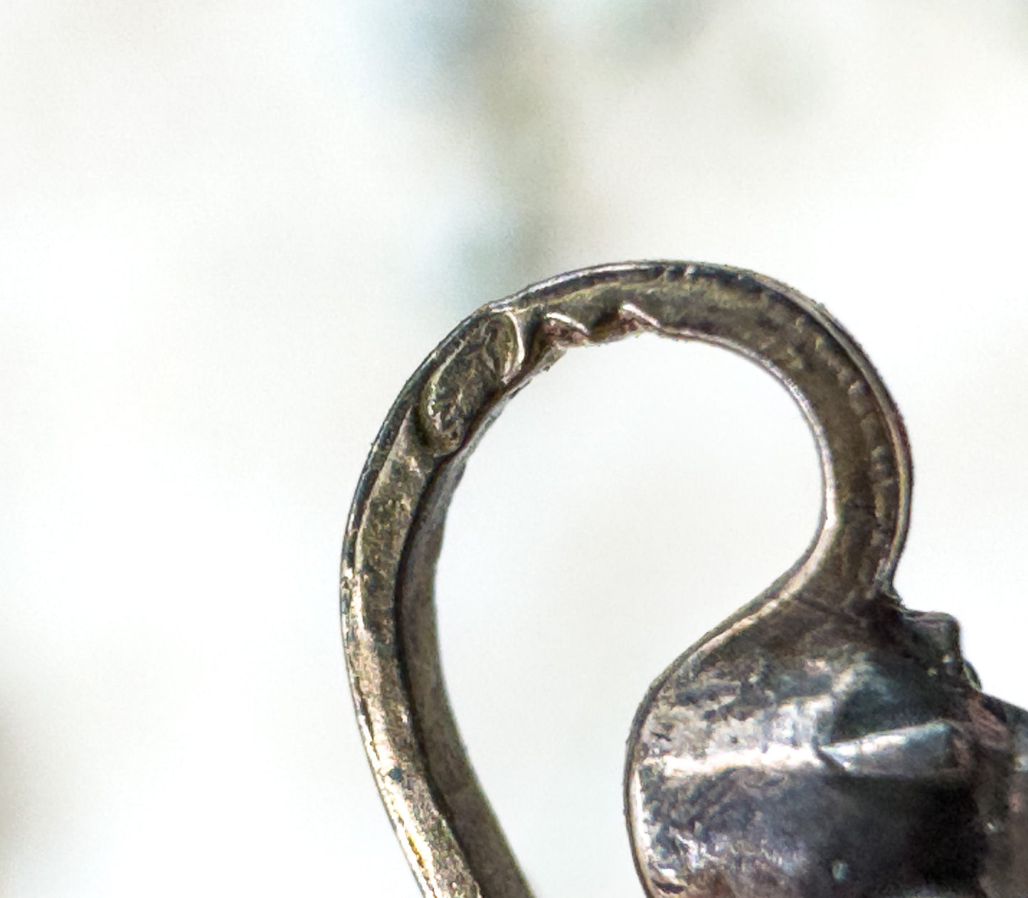 Georgian Giardinetti Pendant with Rose Cut Diamonds on Bristol Blue Glass Bague au Firmament