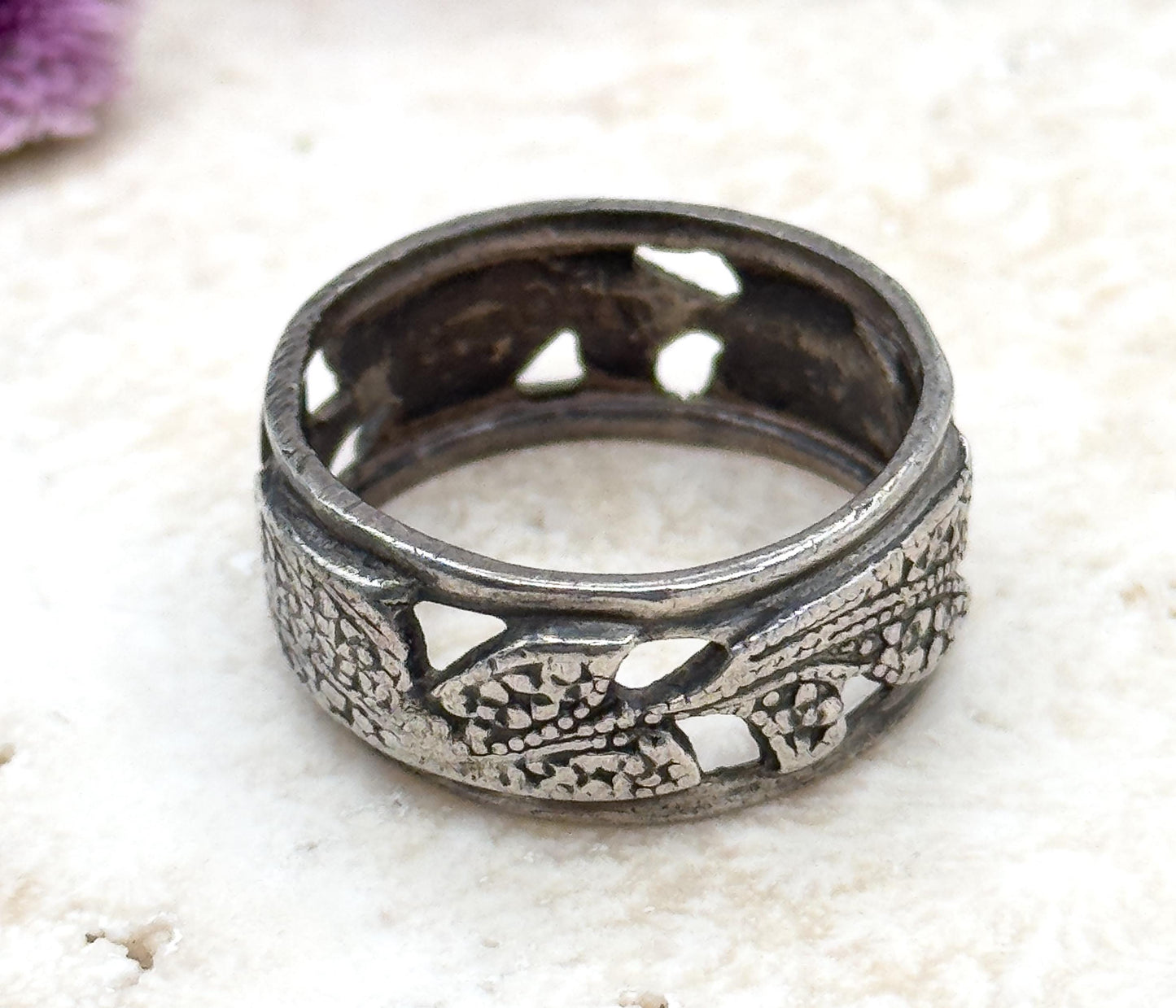 Cool Vintage Vine Ring Floral Vine Ring Sterling Silver