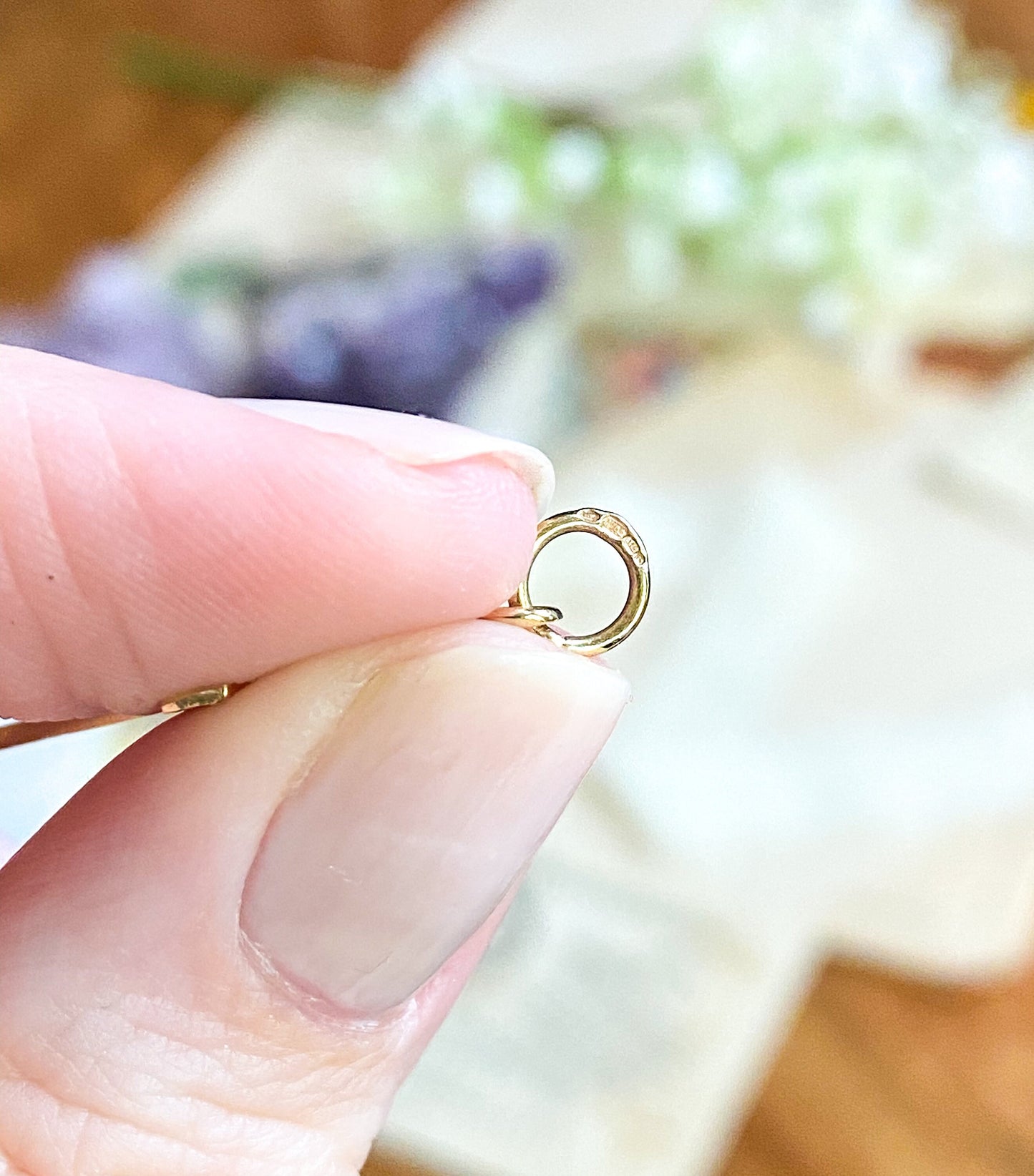 Vintage 9K Gold Cross Charm Cross Pendant