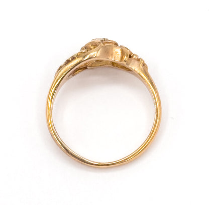 Vintage Diamond Black Hills Gold Style Ring in 10K Gold
