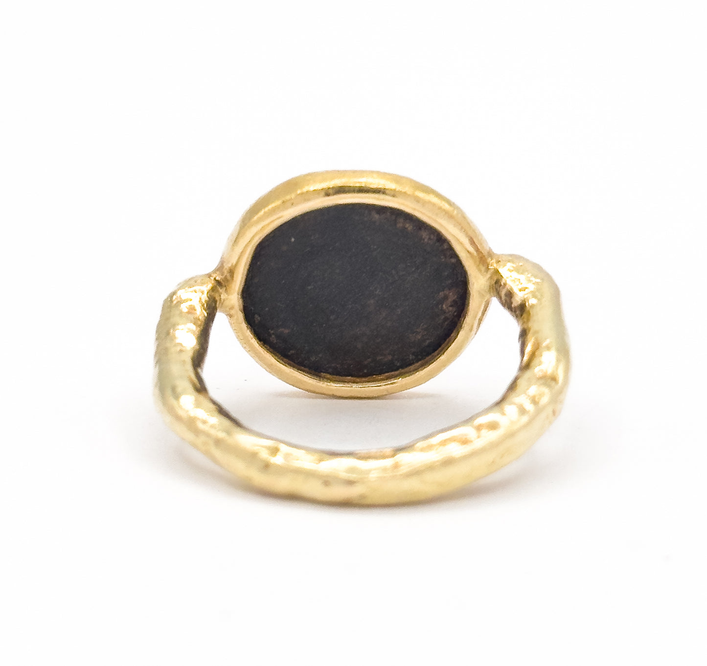 Ancient Roman Coin Ring in Contemporary Mounting in 18K Gold