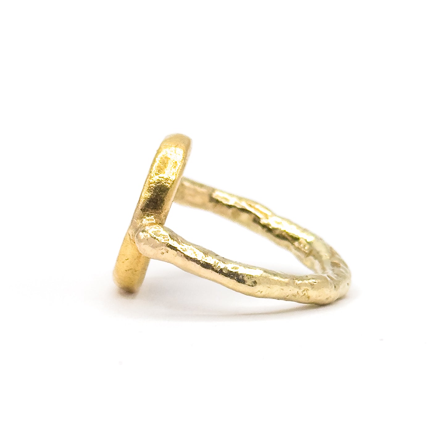 Ancient Roman Coin Ring in Contemporary Mounting in 18K Gold