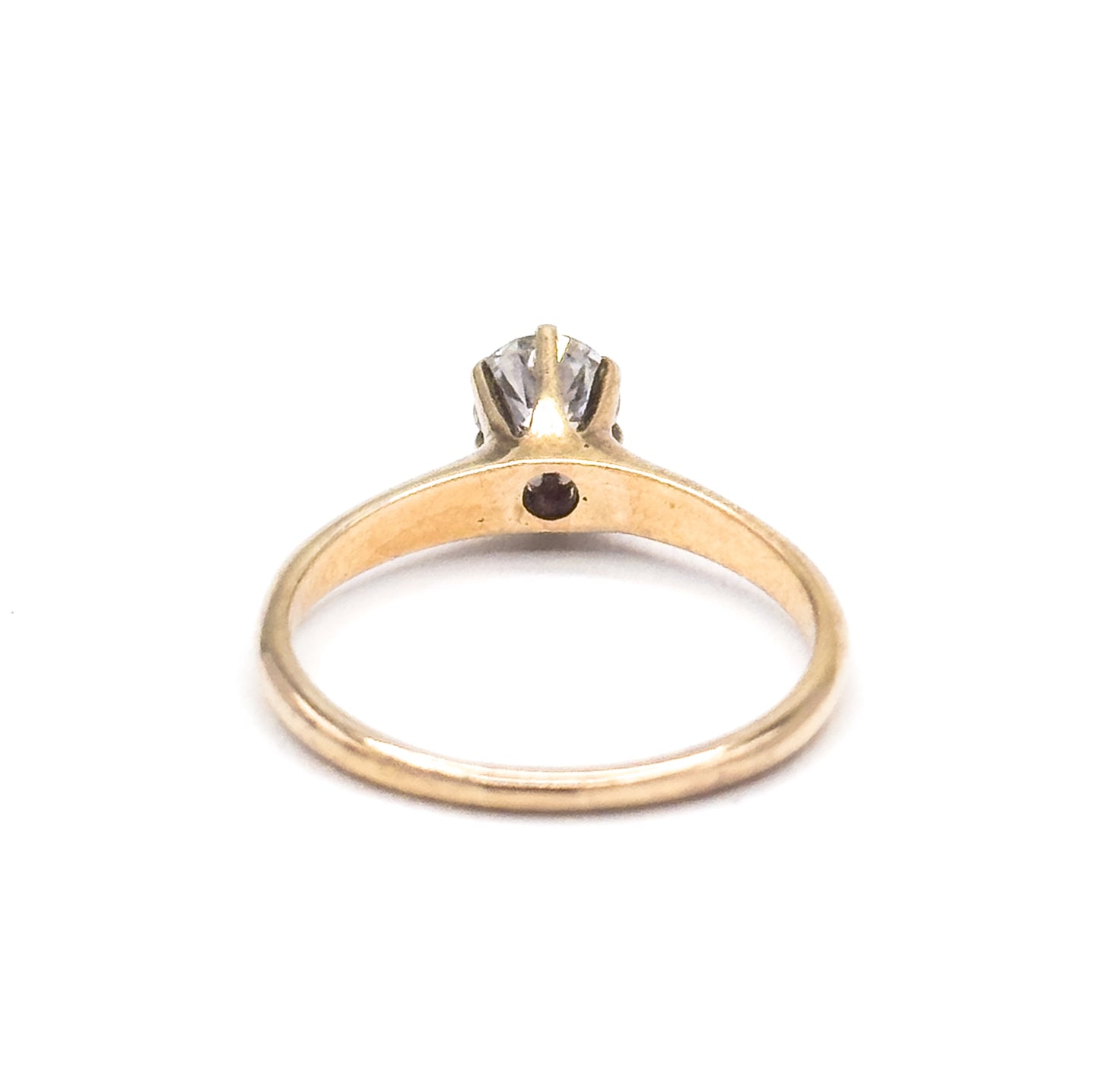 Antique Solitaire Old European Cut Diamond Engagement Ring in Gold