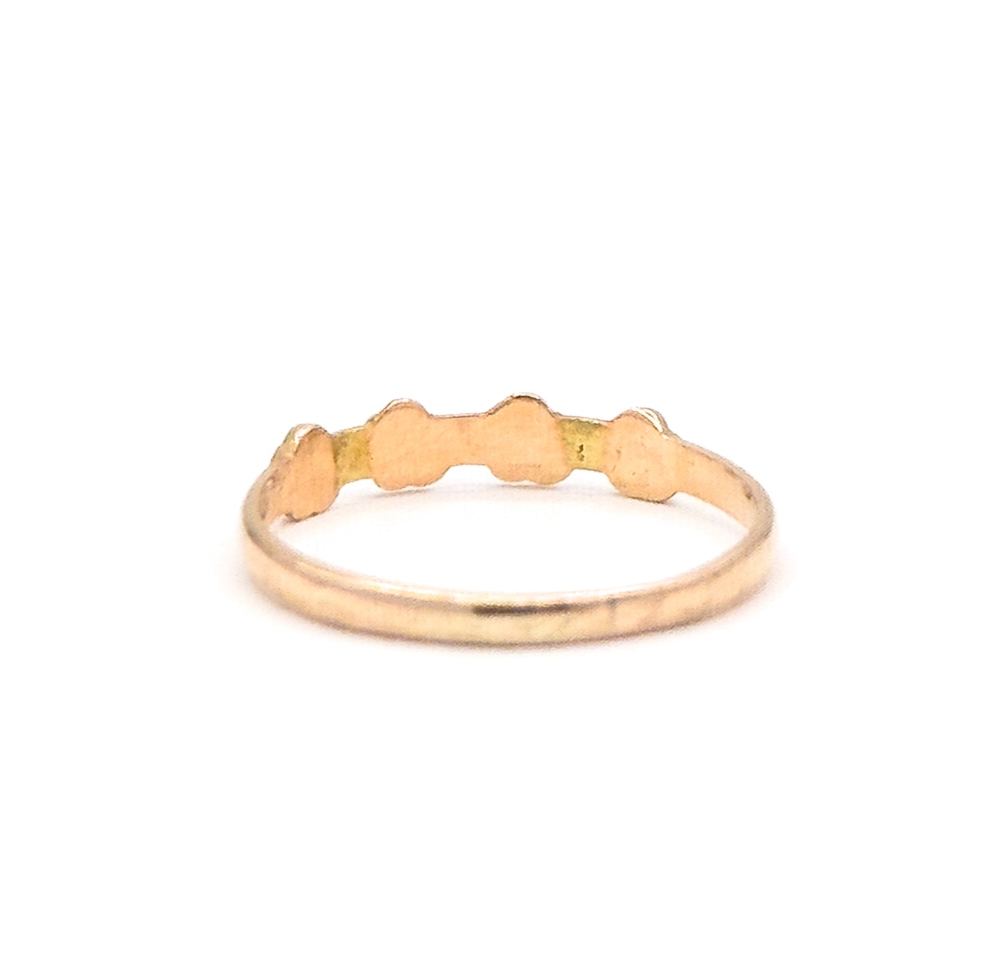 Forget-Me-Not Ring Enamel Flower Childs Ring in 10K