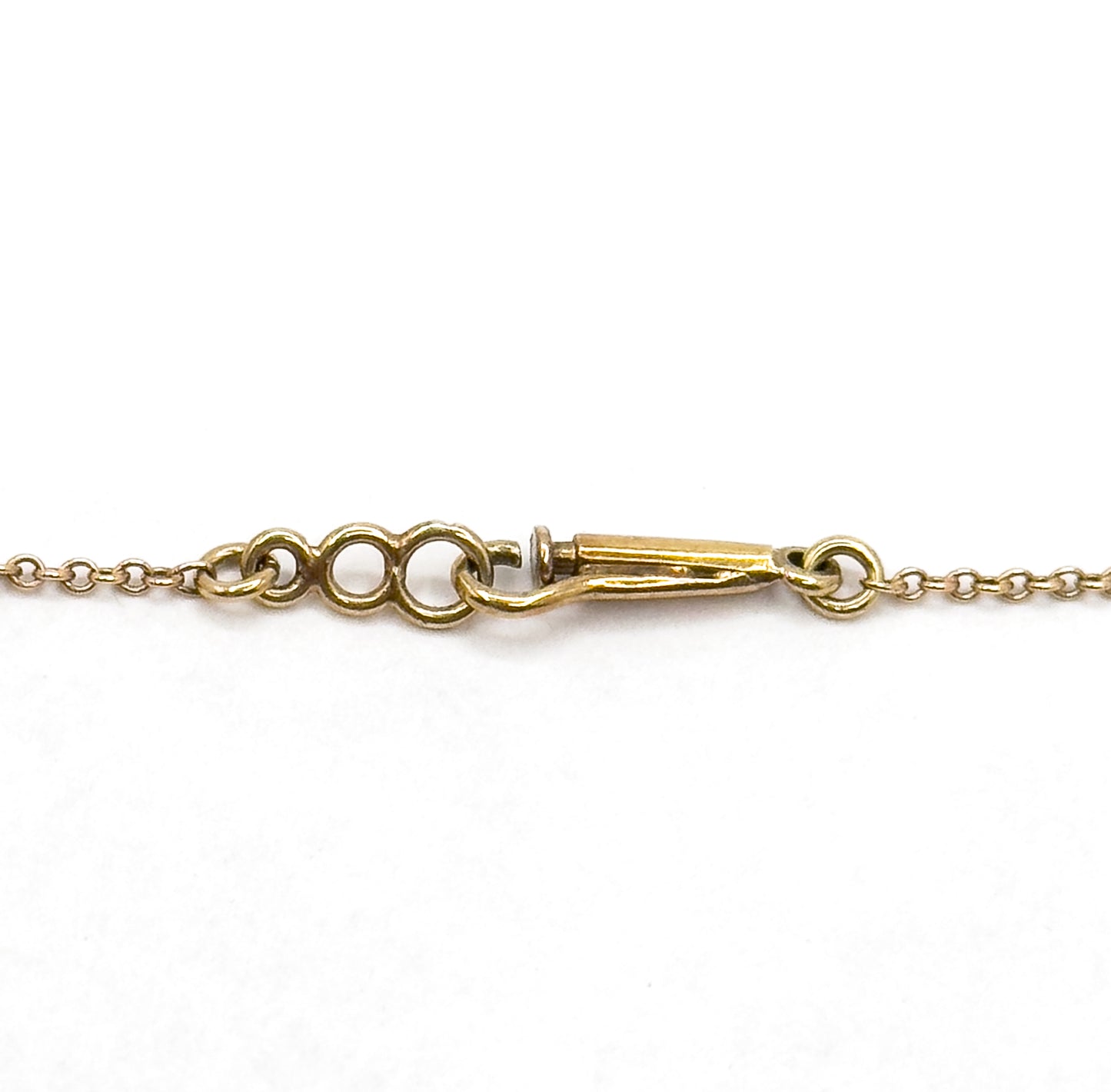 Edwardian Garland Style Bow Necklace with Seed pearls & Aquamarine in 14K Gold