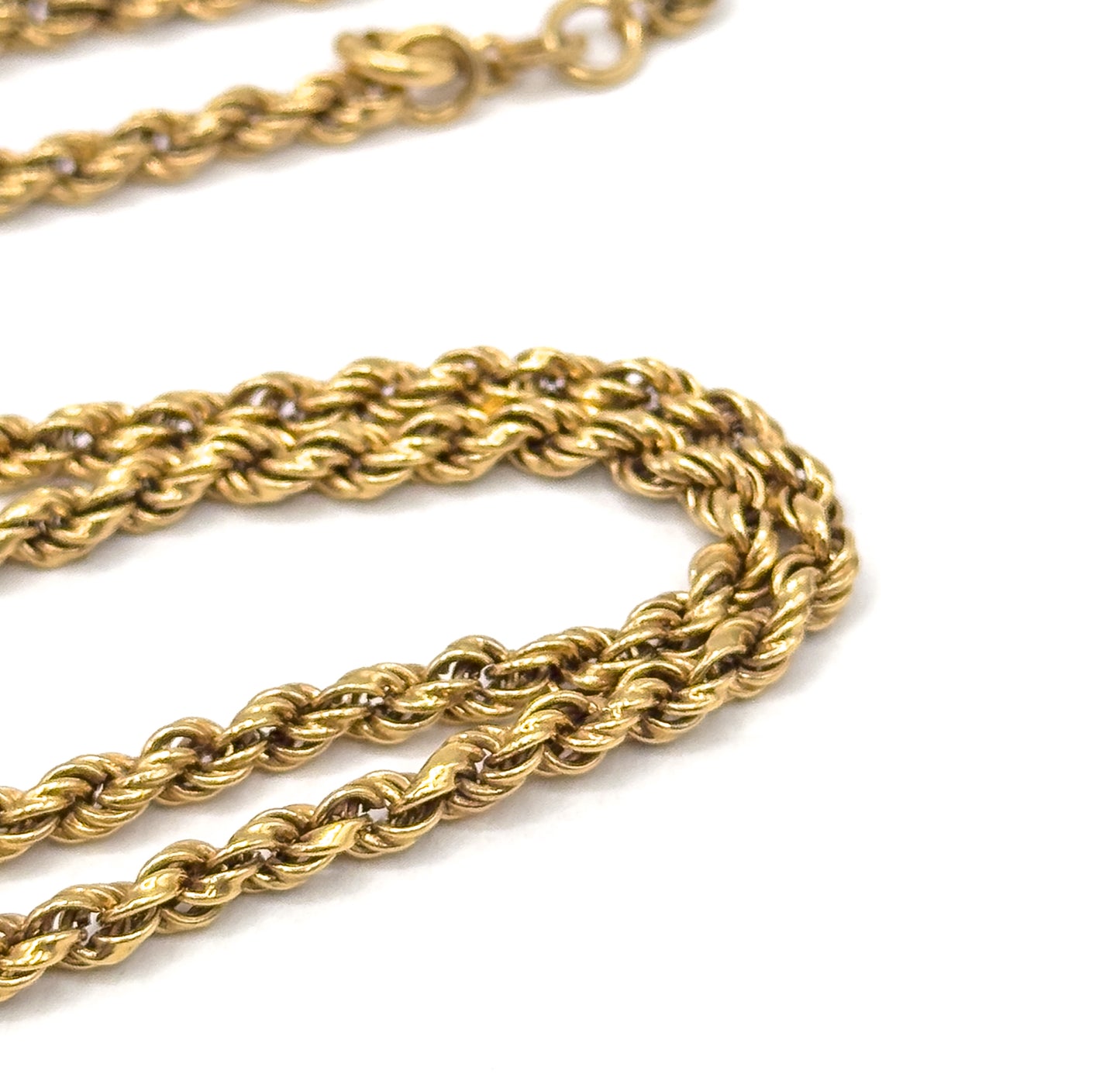 Vintage 18.25in Rope Chain in 14K Gold