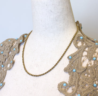Vintage 18.25in Rope Chain in 14K Gold