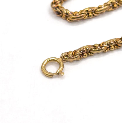 Antique Victorian Fancy Chain Necklace in 14K Rose Gold