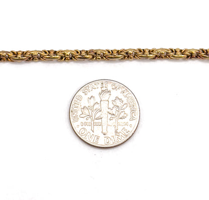 Antique Victorian Fancy Chain Necklace in 14K Rose Gold