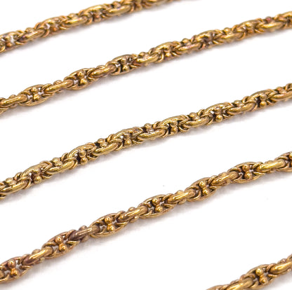 Antique Victorian Fancy Chain Necklace in 14K Rose Gold