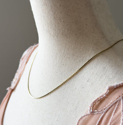Vintage Dainty 18in S-Link Chain in 14K Gold