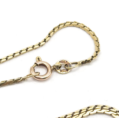 Vintage Dainty 18in S-Link Chain in 14K Gold