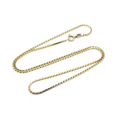 Vintage Dainty 18in S-Link Chain in 14K Gold